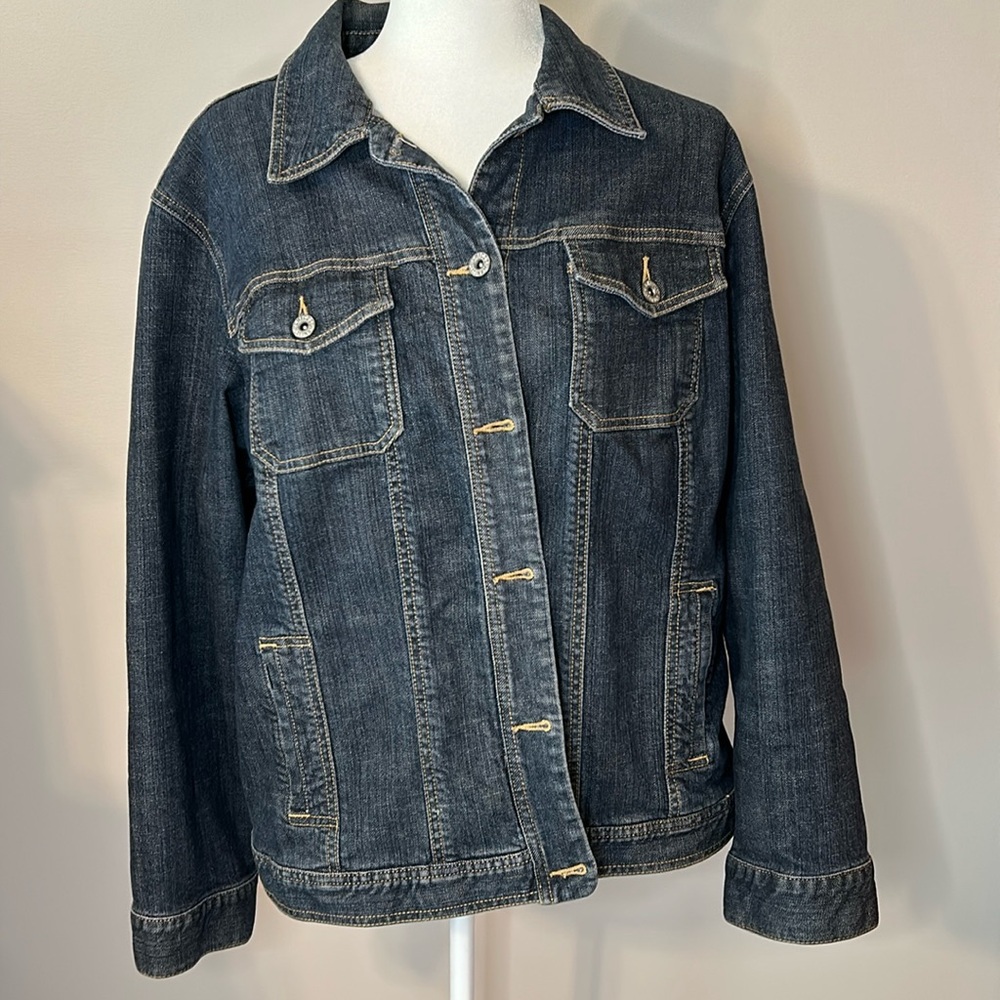 Chicos size 3 platinum, jean jacket